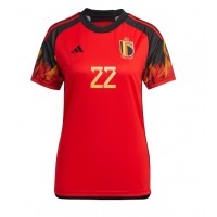 Belgia Charles De Ketelaere #22 Hjemmedrakt Dame VM 2022 Kortermet